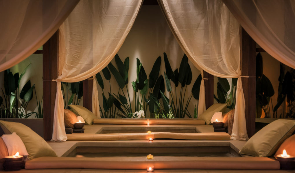 interieur-spa-bougies-plantes-rideaux