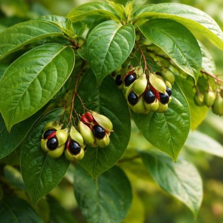 plante-griffonia-feuilles-graines-luxuriantes