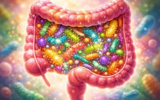 intestin-stylise-motifs-couleur-bacteries