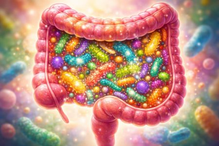 intestin-stylise-motifs-couleur-bacteries
