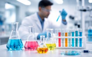 laboratoire-flacons-tubes-liquides-scientifique