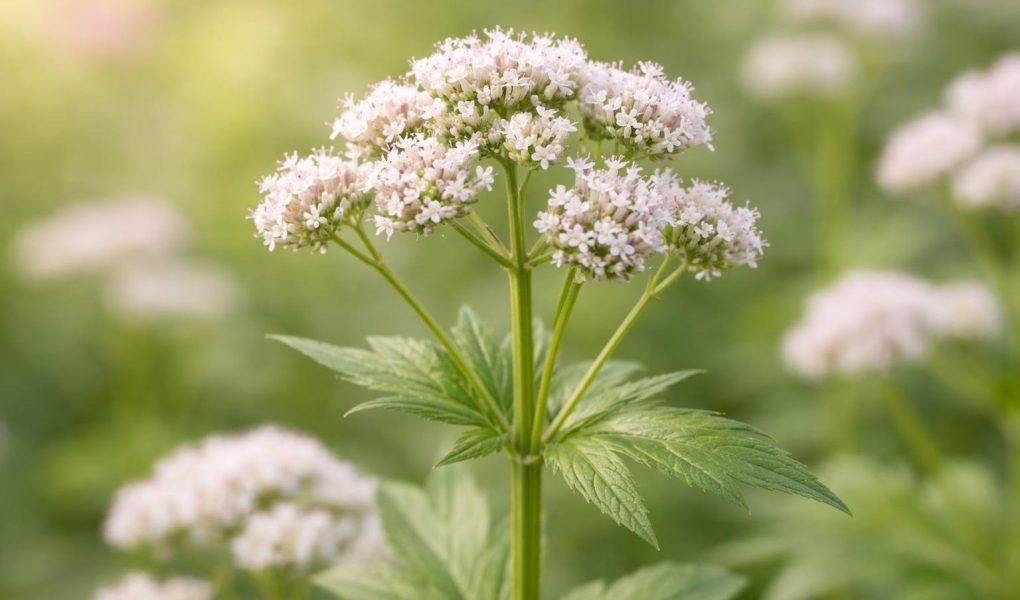 plante-valeriane-fleurs-feuilles-vertes