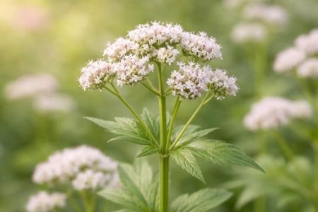 plante-valeriane-fleurs-feuilles-vertes