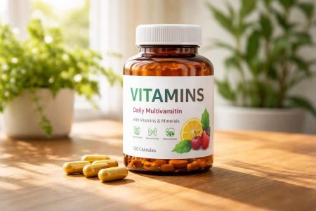 vitamines-gelules-table-plantes-floues