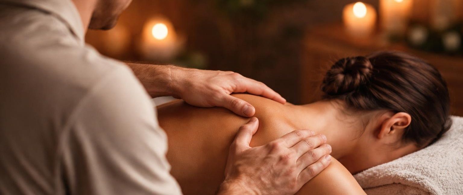 therapeute-massage-epaule-ambiance-apaisante