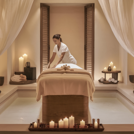 table-massage-bougies-lumieres-tamisees