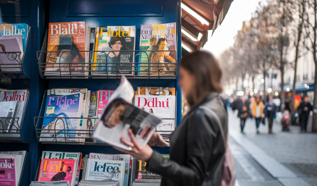 kiosque-journaux-parisien-magazines-colorés