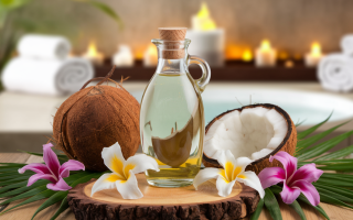 flacon-huile-coco-fleurs-tropicales