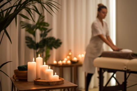 salon-massage-deco-zen-bougies-plantes
