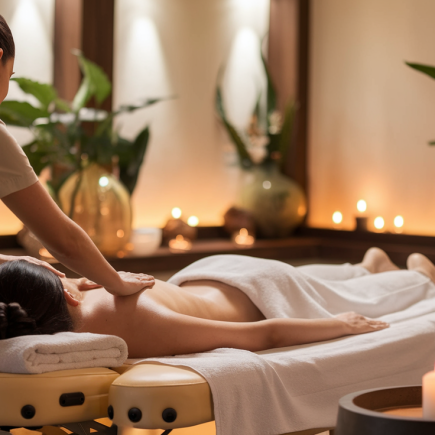 salon-massage-praticien-plantes-bougies