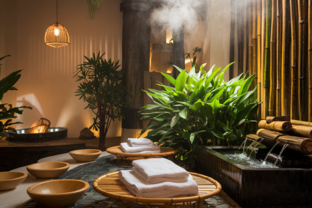 spa-asian-fontaine-bambou-plantes